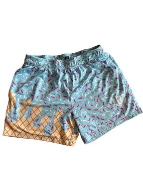 Baseball Lifestyle 101 (B101), Men’s M, Ice Cream Drip Athletic Shorts
